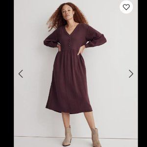 NWT Madewell Lightspun Midi Dress